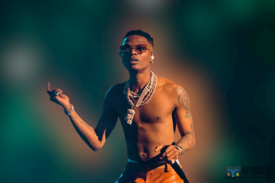 Wizkid drives his brand-new Lamborghini Urus around Lagos.