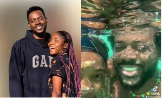 African mermaid- reactions trail AG Baby & Simi's loved-up moments under water