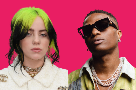 Billie Eilish declares her love for Wizkid's song "Frames."