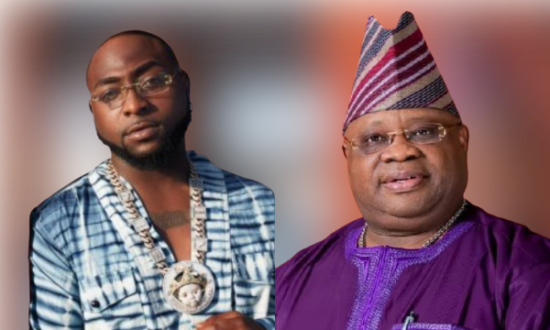 Timeless Gov Adeleke shows support for Davido at concert