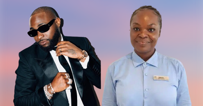 Hotel Staff, Kekwaaru Ngozi, Finally Receives $10k from Davido, Flaunts Cash in Excitement