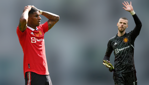 Rashford makes awkward social media error when writing his tribute to De Gea
