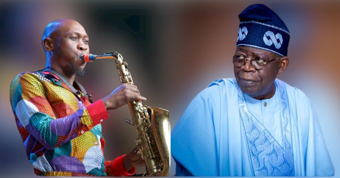 Seun Kuti reveals that anybody who has access to Tinubu will love him [Video]