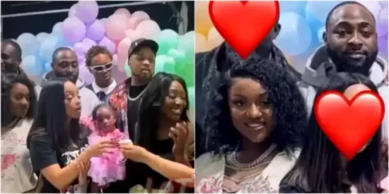 Davido's Wife, Chioma makes 1st appearance after welcoming twins