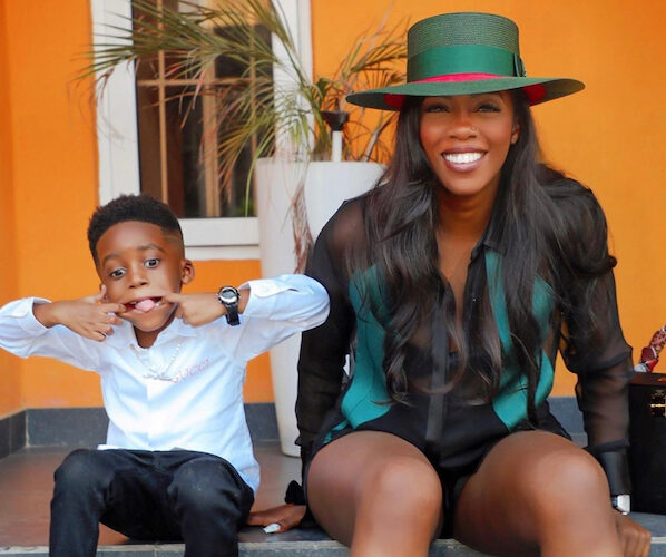 Tiwa Savage emotional as son Jamil writes her heartfelt message ahead of Valentine’s day