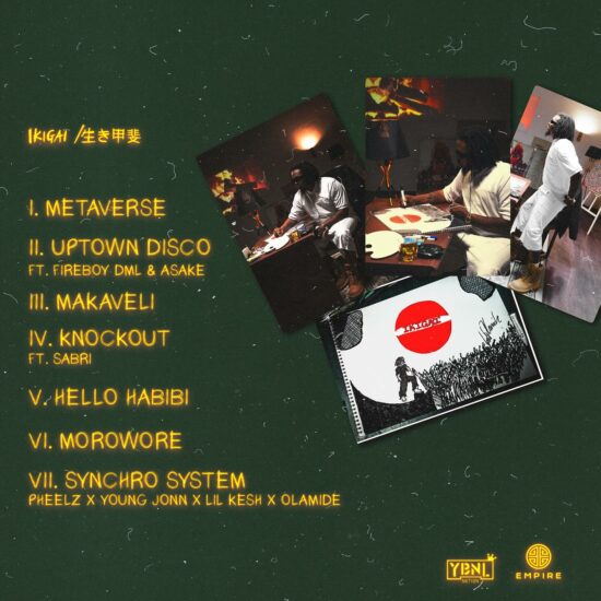 Olamide Ikigai : 生き甲斐, Vol. 1 tracklist