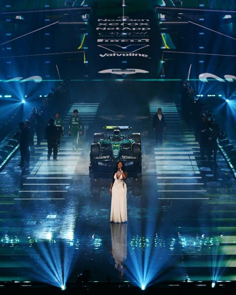 Tems Shines at Aston Martin’s F1 75 Live Event with Breathtaking Performance