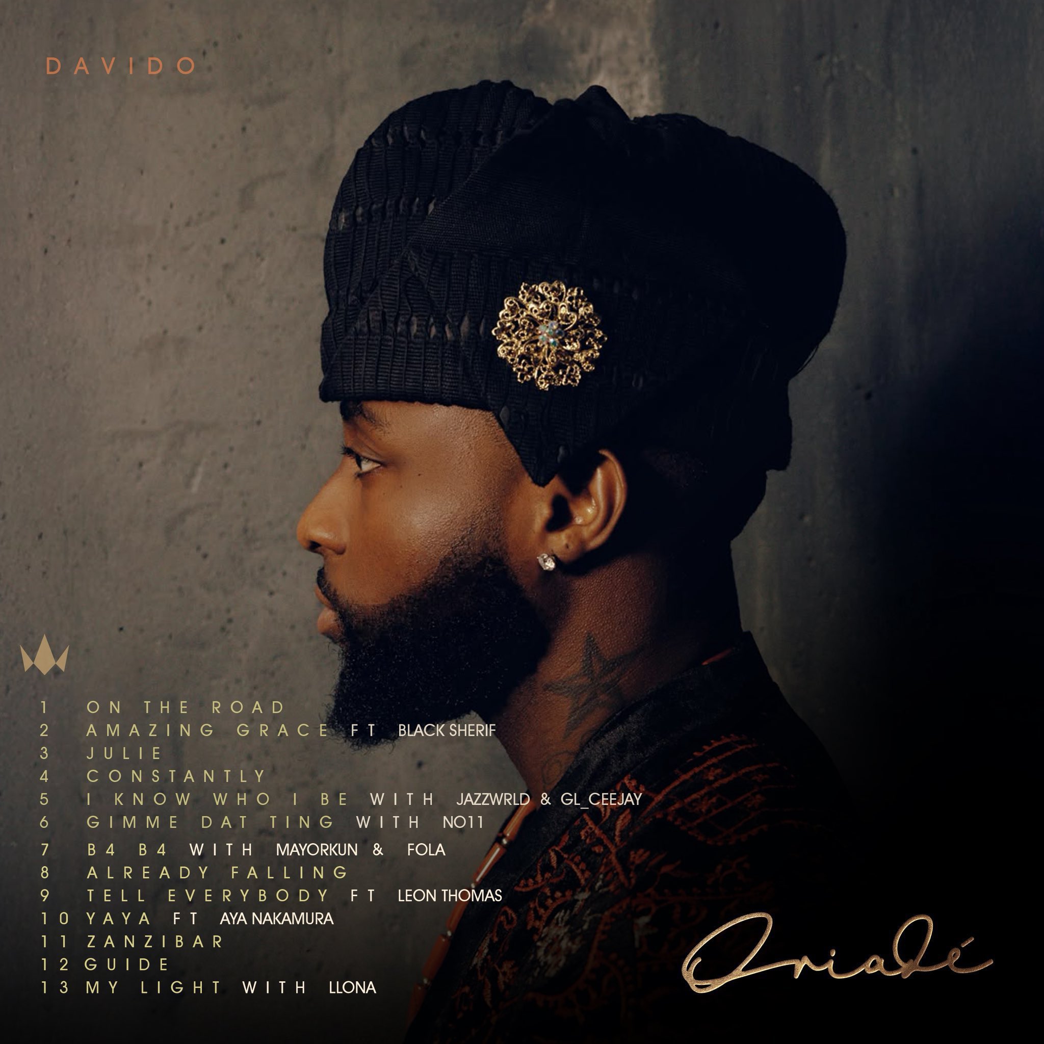 Davido Celebrates 15 Years On Stage With'ORIADÉ' Album